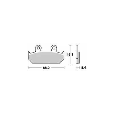 Klocki hamulcowe SBS  KH124 Street Ceramic czarny (600HF)