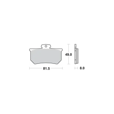 Klocki hamulcowe SBS KH107 Street Ceramic czarny (599HF) Klocki hamulcowe SBS KH107 Street Ceramic czarny (599HF)