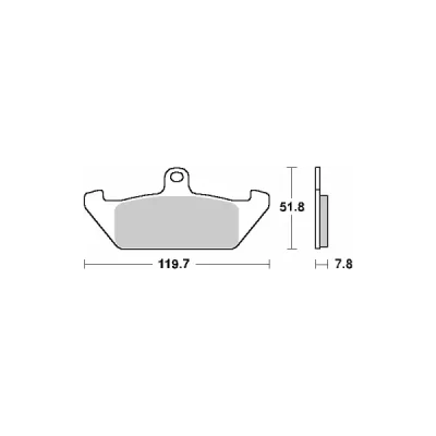 Klocki hamulcowe SBS KH120 Street Ceramic czarny (594HF) Klocki hamulcowe SBS KH120 Street Ceramic czarny (594HF)