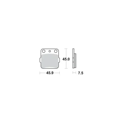 Klocki hamulcowe SBS  KH84 Street Ceramic czarny (592HF)
