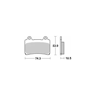Klocki hamulcowe SBS  KH123 Street Ceramic czarny (590HF)