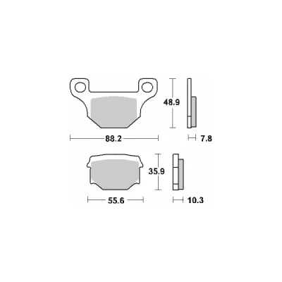 Klocki hamulcowe SBS  KH93 Street Ceramic czarny (585HF)