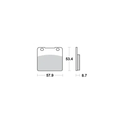 Klocki hamulcowe SBS KH103 Street Excel Sinter złoty (577HS) Klocki hamulcowe SBS KH103 Street Excel Sinter złoty (577HS)