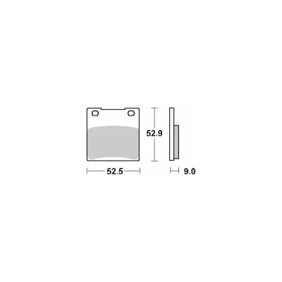 Klocki hamulcowe SBS  KH63 / KH161 Street Excel Sinter złoty (556HS)