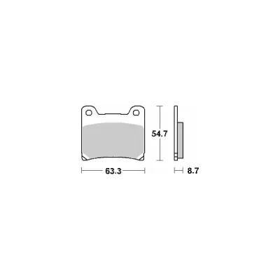 Klocki hamulcowe SBS KH88 Street Ceramic czarny (555HF) Klocki hamulcowe SBS KH88 Street Ceramic czarny (555HF)