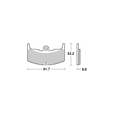 Klocki hamulcowe SBS KH80 Street Ceramic czarny (552HF) Klocki hamulcowe SBS KH80 Street Ceramic czarny (552HF)