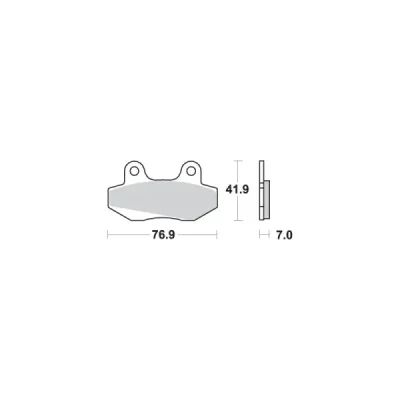 Klocki hamulcowe SBS  KH86 Street Ceramic czarny (551HF)