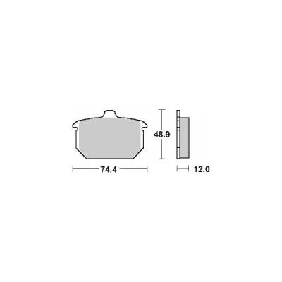 Klocki hamulcowe SBS  KH78 Street Ceramic czarny (549H.HF)