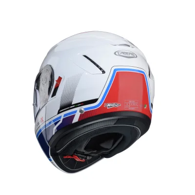 Kask szczękowy Levo X Elite biały/niebieski/błękitny połysk M pinlock - Caberg Kask szczękowy Levo X Elite biały/niebieski/błękitny połysk M pinlock - Caberg