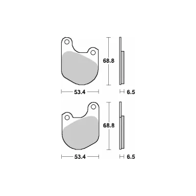 Klocki hamulcowe SBS KH71 Street Ceramic czarny (537H.HF) Klocki hamulcowe SBS KH71 Street Ceramic czarny (537H.HF)