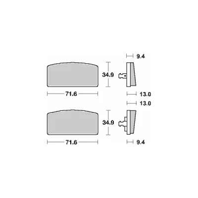 Klocki hamulcowe SBS KH22 Street Ceramic czarny (520HF) Klocki hamulcowe SBS KH22 Street Ceramic czarny (520HF)