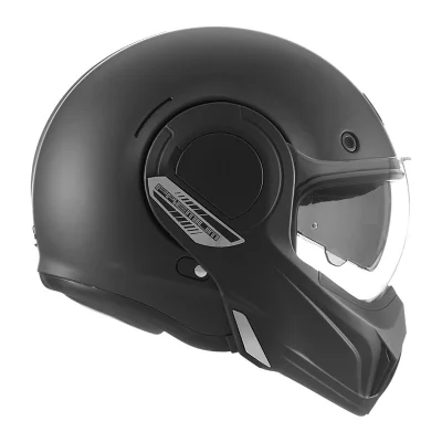 Kask szczękowy Stratos czarny mat XXL z blendą - NOX Kask szczękowy Stratos czarny mat XXL z blendą - NOX
