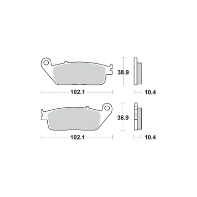 Klocki hamulcowe SBS KH196 Maxi Carbon Tech czarny (181CT) Klocki hamulcowe SBS KH196 Maxi Carbon Tech czarny (181CT)