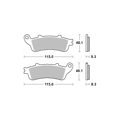 Klocki hamulcowe SBS KH261 / KH281 Street Ceramic czarny (156HF) Klocki hamulcowe SBS KH261 / KH281 Street Ceramic czarny (156HF)