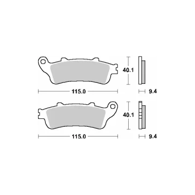 Klocki hamulcowe SBS KH281 /KH261 Street Ceramic czarny (147HF) Klocki hamulcowe SBS KH281 /KH261 Street Ceramic czarny (147HF)