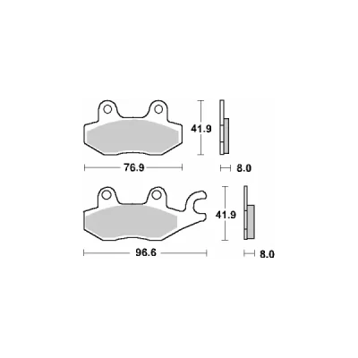 Klocki hamulcowe SBS KH165 / KH215 Street Ceramic czarny (134HF) Klocki hamulcowe SBS KH165 / KH215 Street Ceramic czarny (134HF)
