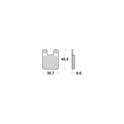 Klocki hamulcowe SBS KH115 Ceramic czarny (105HM) Klocki hamulcowe SBS KH115 Ceramic czarny (105HM)