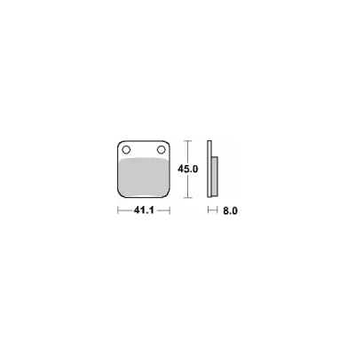 Klocki hamulcowe SBS KH54 Street Ceramic czarny (100HF) Klocki hamulcowe SBS KH54 Street Ceramic czarny (100HF)