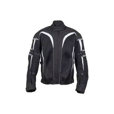 Roleff Kurtka Tekstylna Krótka Letnia Z Wypinaną Membrana Wind-Tex (2W1) Model Ro607 Czarny/Biały 3Xl