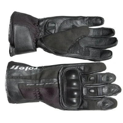 Roleff Rękawice Skórzane Letnie Model Ro45 Czarny Xl Roleff Rękawice Skórzane Letnie Model Ro45 Czarny Xl