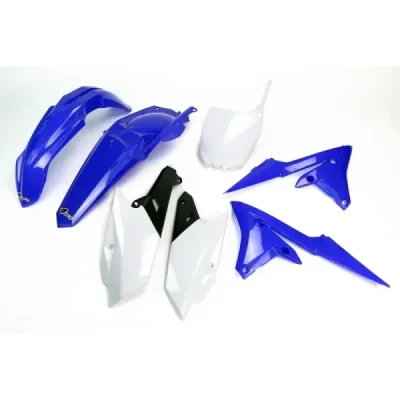 UFO KOMPLET PLASTIKÓW YAMAHA YZF 250 '14-'18, YZF 450 '14-'17 OEM '18 (NIEBIESKI/BIAŁY/CZARNY) (YA318E999K)