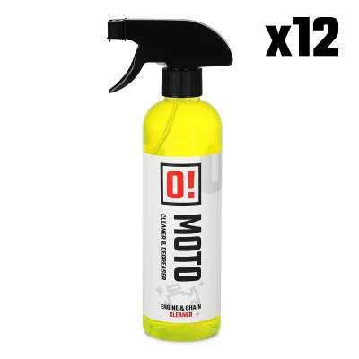 Zestaw 12 szt. płyn do mycia silnika i Łańcucha 500 ml chain and Engine cleaner - O-MOTO Zestaw 12 szt. płyn do mycia silnika i Łańcucha 500 ml chain and Engine cleaner - O-MOTO