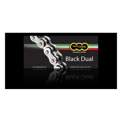 Łańcuch napędowy 520ZRA czarny 114 ogniw Z-Ring dual zapinka+zakuwka - REGINA Łańcuch napędowy 520ZRA czarny 114 ogniw Z-Ring dual zapinka+zakuwka - REGINA