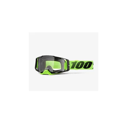 Gogle Armega Neon Yellow żółty fluo/czarny szybka przeźroczysta - 100 Procent Gogle Armega Neon Yellow żółty fluo/czarny szybka przeźroczysta - 100 Procent