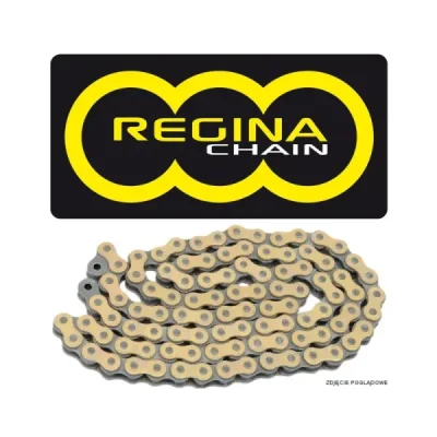 Łańcuch napędowy 420RX3 złoty 120 ogniw motocross do 100 ccm zapinka bez oringów - REGINA Łańcuch napędowy 420RX3 złoty 120 ogniw motocross do 100 ccm zapinka bez oringów - REGINA