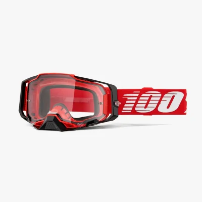 Gogle Armega Red czerwony/czarny/biały szybka przeźroczysta - 100 Procent Gogle Armega Red czerwony/czarny/biały szybka przeźroczysta - 100 Procent