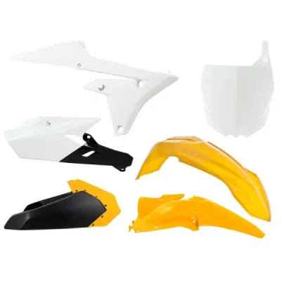 Komplet plastików Racetech Yamaha YZF 250 14-18 YZF 450 14-17 biały czarny żółty z tablicą (YZF-GY0-614)