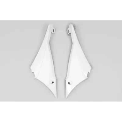 Łącznik osłon chłodnicy UFO Yamaha YZF 450 11-13 biały (YA04829046)