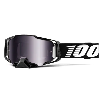 Gogle Armega Black czarny szybka srebrne lustro - 100 Procent Gogle Armega Black czarny szybka srebrne lustro - 100 Procent