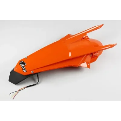 Błotnik tył UFO KTM EXC 125 150 250 300 EXC-F 250 350 450 500 17-19 pomarańczowy ( enduro z lampką LED ) (KT04070127) Błotnik tył UFO KTM EXC 125 150 250 300 EXC-F 250 350 450 500 17-19 pomarańczowy ( enduro z lampką LED ) (KT04070127)