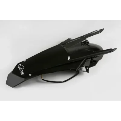 Błotnik tył UFO KTM EXC 125 150 250 300 EXC-F 250 350 450 500 17-19 czarny ( enduro z światłem LED ) (KT04070001)