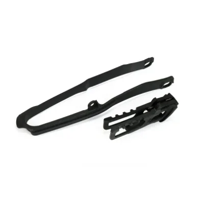 Zestaw UFO ślizg i prowadnica Honda CRF 250R RX 18-21 CRF 450R RX 17-18 czarny (HO04690001)