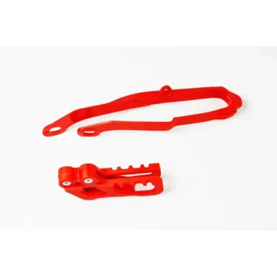 Zestaw UFO ślizg i prowadnica Honda CR 125 250 00-04 CRF 250R X 04 CRF 450R 02-04 czerwony (HO04631070) Zestaw UFO ślizg i prowadnica Honda CR 125 250 00-04 CRF 250R X 04 CRF 450R 02-04 czerwony (HO04631070)