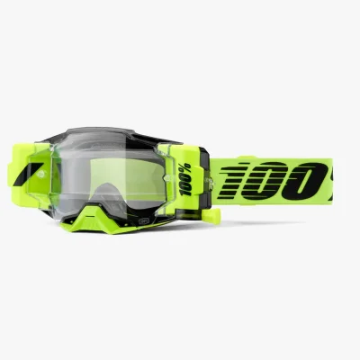 Gogle Armega Forecast Roll-Off Neon Yellow żółty fluo/czarny szybka przeźroczysta - 100 Procent