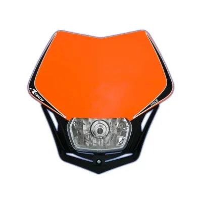 Lampa przednia Racetech V-FACE pomarańczowy czarny (MASKARNR008) Lampa przednia Racetech V-FACE pomarańczowy czarny (MASKARNR008)