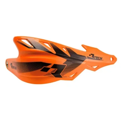 Osłony rąk Raptor pomarańczowe z mocowaniami na kierownicę 22,2mm i 28,6mm - RACETECH