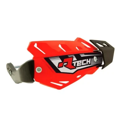 Osłony rąk FLX ATV/QUAD czerwone z 3 rodzajami mocowań do kierownicy - RACETECH Osłony rąk FLX ATV/QUAD czerwone z 3 rodzajami mocowań do kierownicy - RACETECH