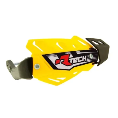 Osłony rąk FLX żółte z 3 rodzajami mocowań do kierownicy - RACETECH Osłony rąk FLX żółte z 3 rodzajami mocowań do kierownicy - RACETECH