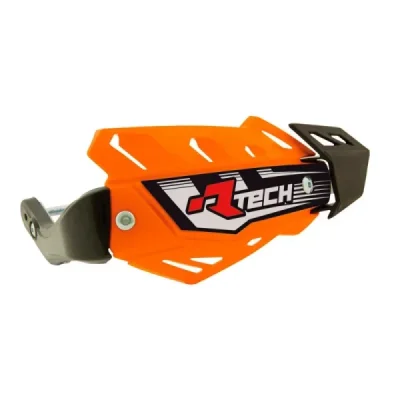 Osłony rąk FLX pomarańczowe z 3 rodzajami mocowań do kierownicy - RACETECH Osłony rąk FLX pomarańczowe z 3 rodzajami mocowań do kierownicy - RACETECH