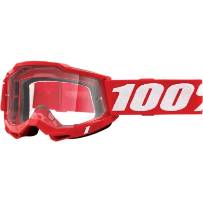 Gogle Accuri 2 Red czerwony/biały szybka przeźroczysta - 100 Procent Gogle Accuri 2 Red czerwony/biały szybka przeźroczysta - 100 Procent