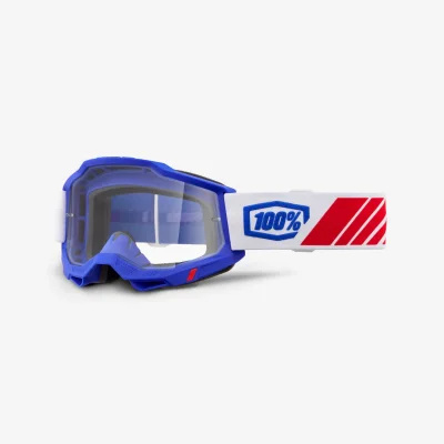 Gogle Accuri 2 Kolby czerwony/biały/niebieski szybka przeźroczysta - 100 Procent Gogle Accuri 2 Kolby czerwony/biały/niebieski szybka przeźroczysta - 100 Procent