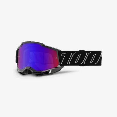 Gogle Accuri 2 Blackline czarny/biały szybka czerwone/niebieskie lustro - 100 Procent Gogle Accuri 2 Blackline czarny/biały szybka czerwone/niebieskie lustro - 100 Procent