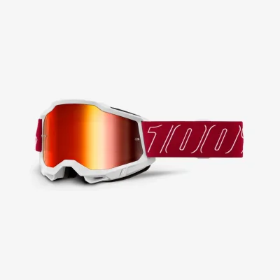 Gogle Accuri 2 Redline czerwony/biały szybka czerwone lustro - 100 Procent Gogle Accuri 2 Redline czerwony/biały szybka czerwone lustro - 100 Procent