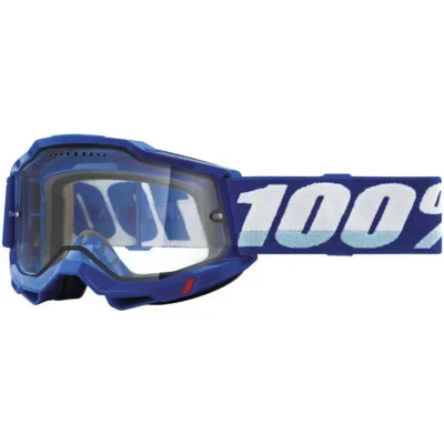Gogle Accuri 2 Blue niebieski/biały szybka przeźroczysta podwójna - 100 Procent Gogle Accuri 2 Blue niebieski/biały szybka przeźroczysta podwójna - 100 Procent