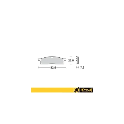 Klocki hamulcowe ProX przód Yamaha YZ 80 85 93-16 TT-R 125 00-13 (37.104102)