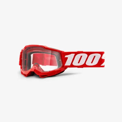 Gogle Accuri 2 Youth Junior Red czerwony/biały szybka przeźroczysta - 100 Procent Gogle Accuri 2 Youth Junior Red czerwony/biały szybka przeźroczysta - 100 Procent